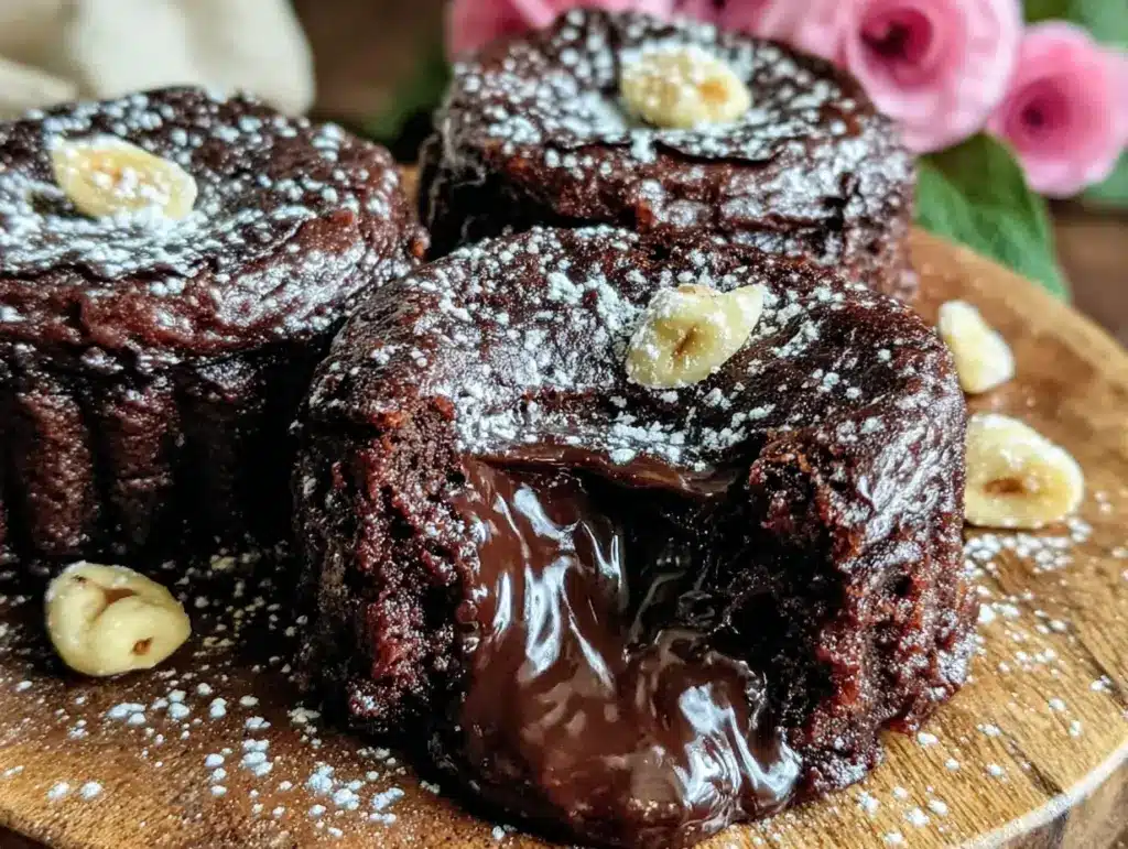 molten nutella lava cakes - featured image