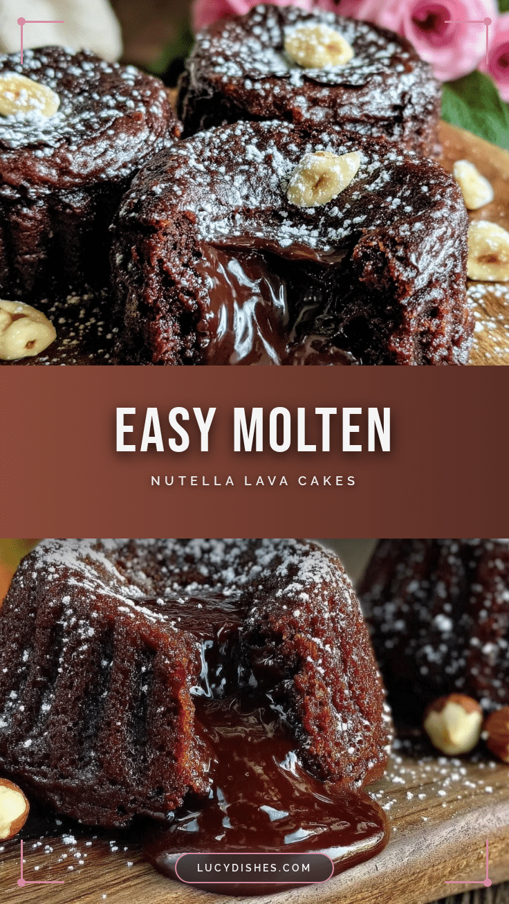 molten nutella lava cakes recipe
