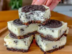 no-bake Oreo cheesecake bars - featured image