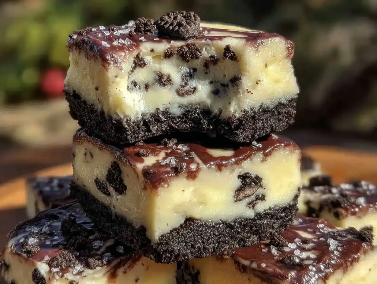 no-bake Oreo cheesecake bars preparation steps