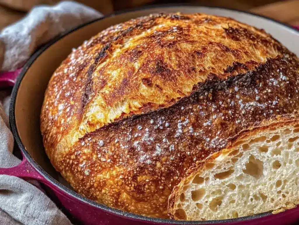 no-knead Dutch oven bread - featured image