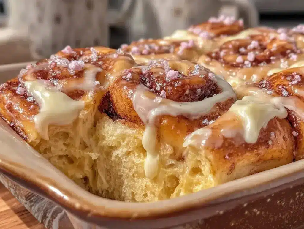 overnight cinnamon roll casserole - featured image