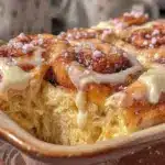 overnight cinnamon roll casserole - featured image