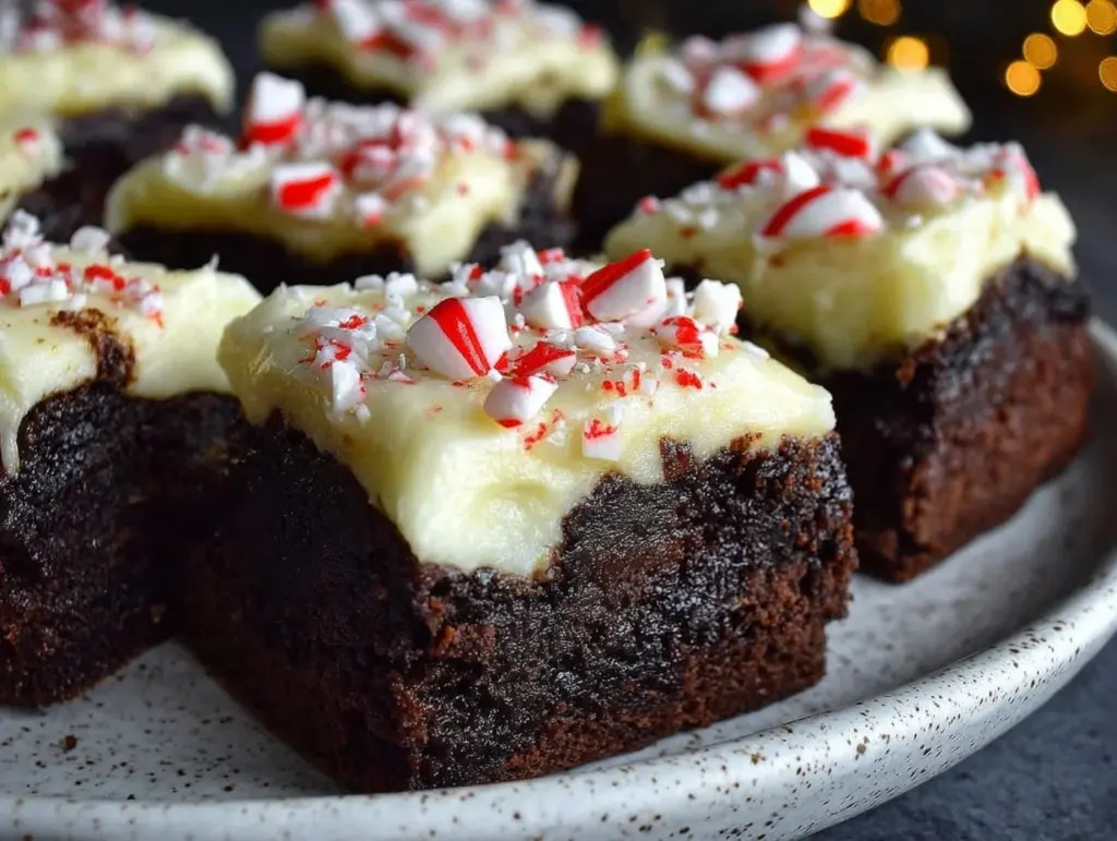 peppermint brownie bites - featured image