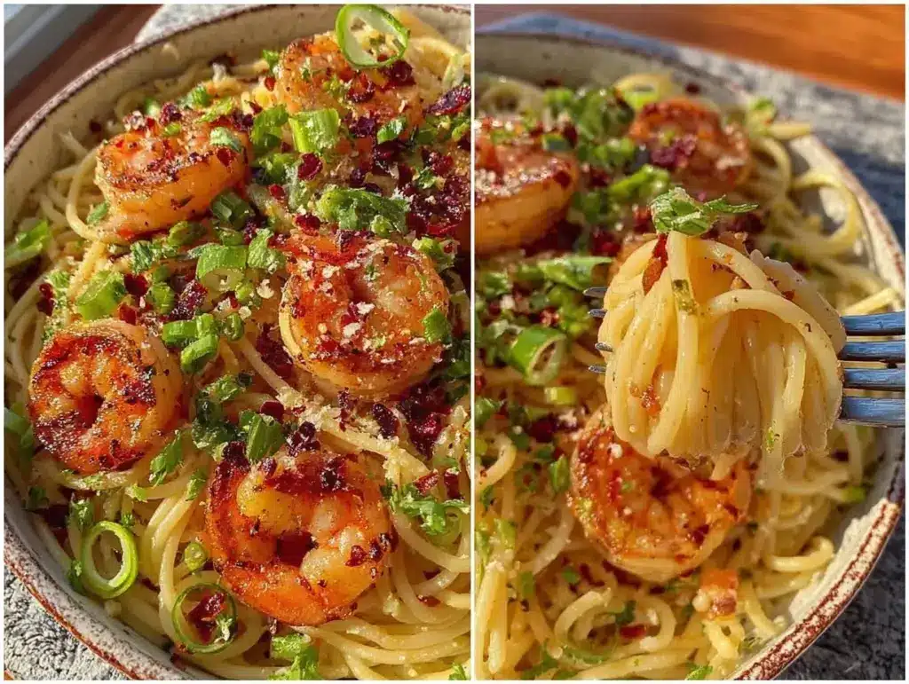 quick garlic butter shrimp pasta - featured image