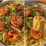 quick garlic butter shrimp pasta - featured image