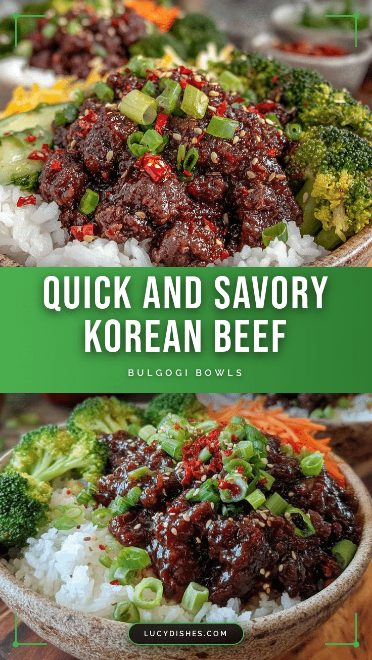 quick korean ground beef bulgogi bowls recipe