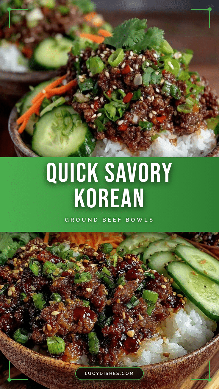 quick savory korean ground beef bowl recipe
