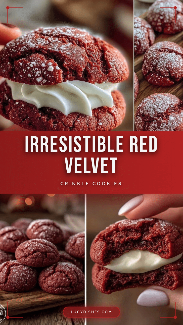 red velvet crinkle cookies recipe