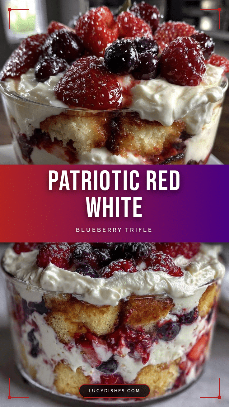 red white and blue berry trifle recipe