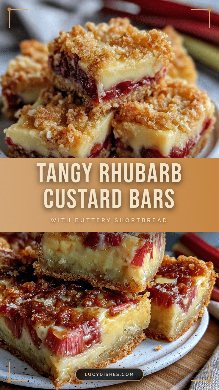 rhubarb custard bars recipe