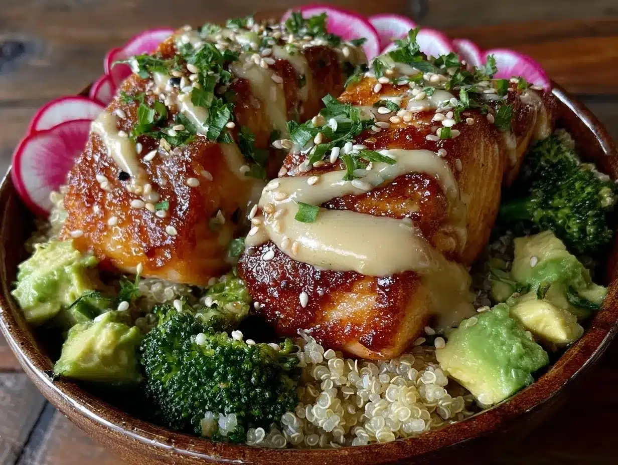 salmon bowls recipe preparation steps