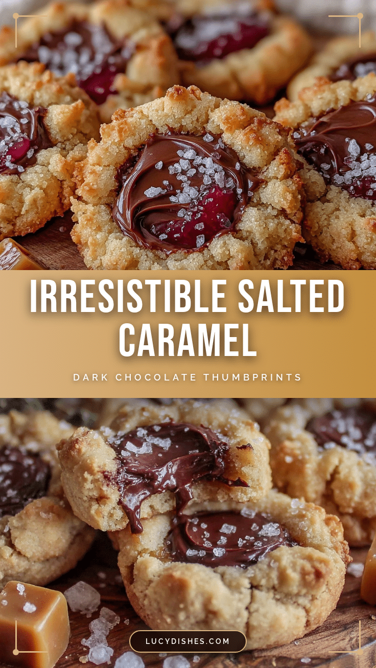salted caramel thumbprint cookies recipe