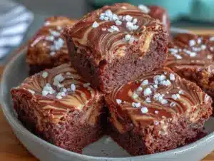 savory tahini swirl brownies - featured image