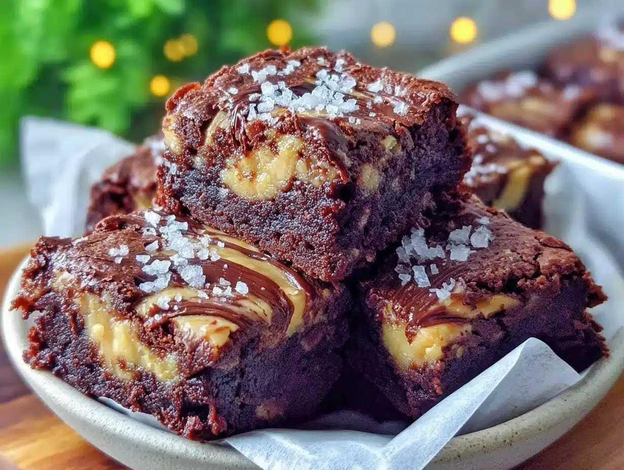 savory tahini swirl brownies preparation steps