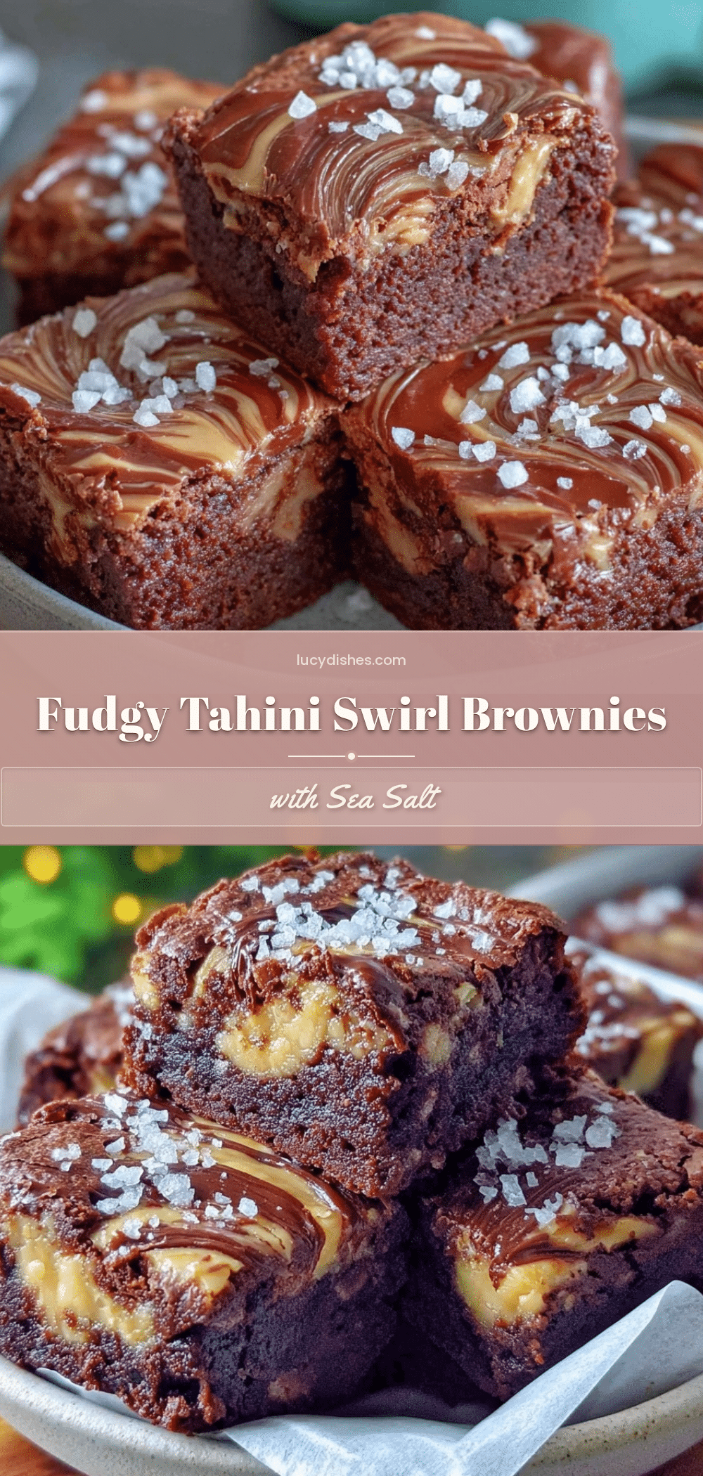 savory tahini swirl brownies recipe