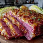 slow cooker corned beef and cabbage - featured image