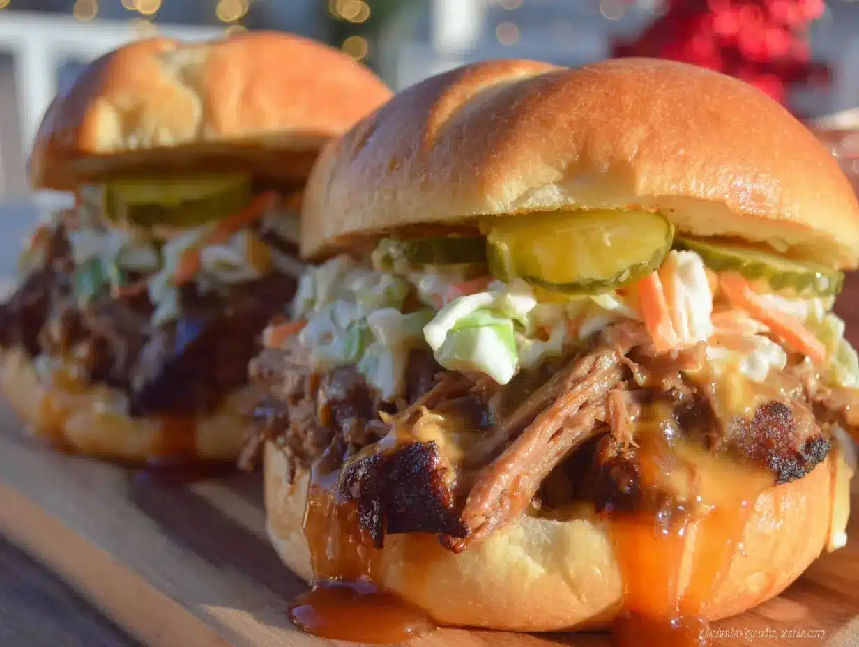 smoked pulled pork sandwiches preparation steps