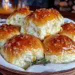soft fluffy honey butter dinner rolls - featured image