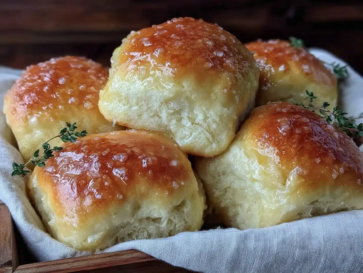soft fluffy honey butter dinner rolls preparation steps