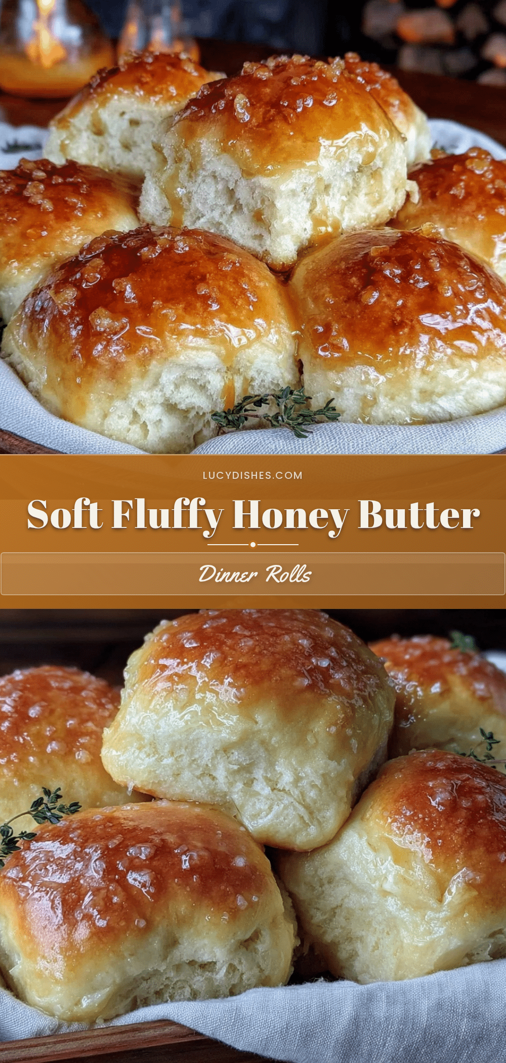soft fluffy honey butter dinner rolls recipe