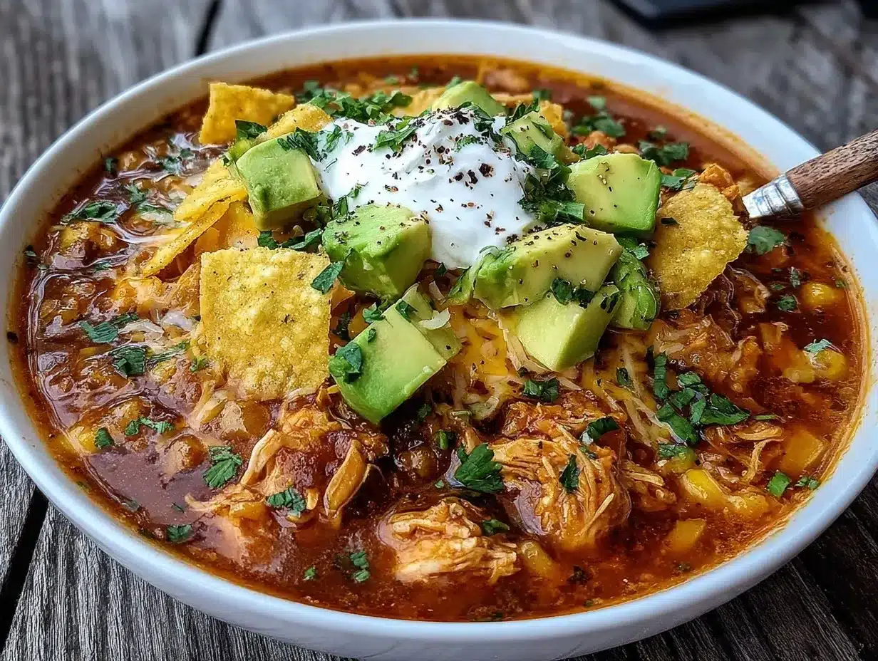 summer crockpot chicken tortilla soup preparation steps